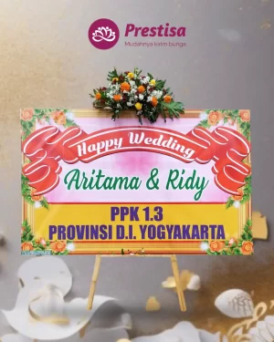 Karangan Bunga Papan – Wedding– Probolinggo – 3