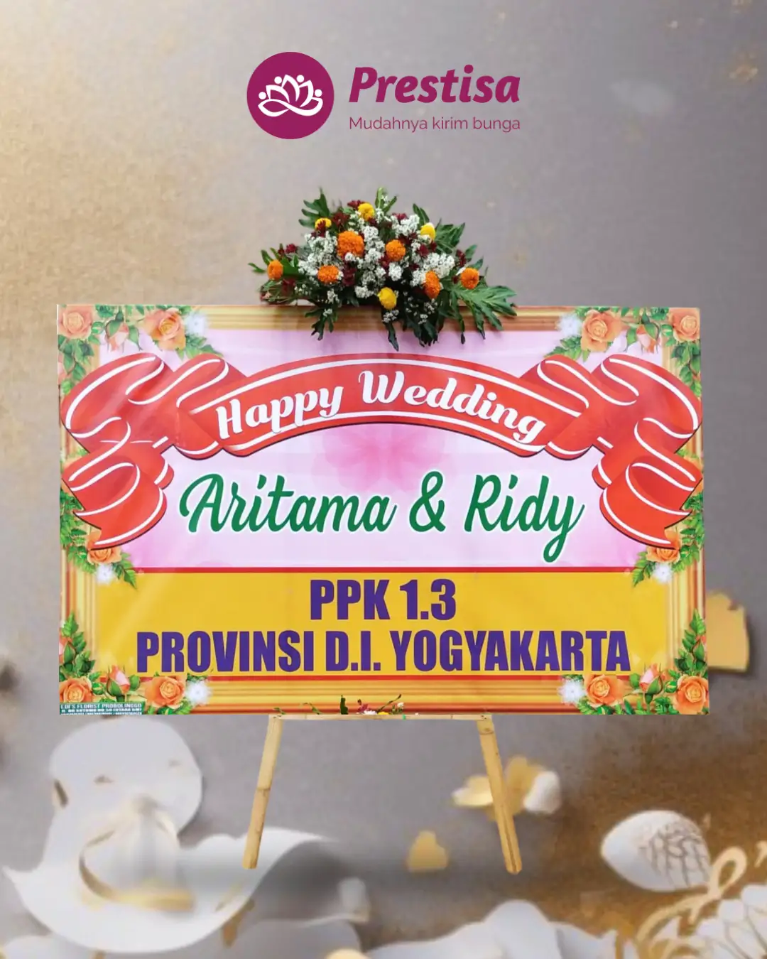 Karangan Bunga Papan – Wedding– Probolinggo – 3