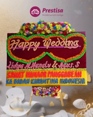 Karangan Bunga Papan – Wedding– Medan– 2