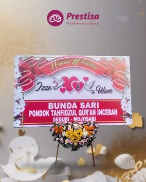 Karangan Bunga Papan – Wedding– Pasuruan – 1