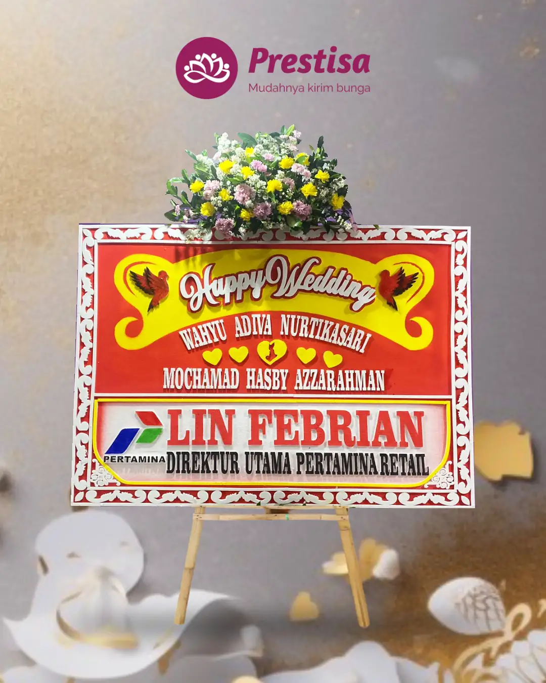 Karangan Bunga Papan – Wedding– Salatiga – 3