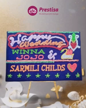 Karangan Bunga Papan – Wedding– Banda Aceh– 1