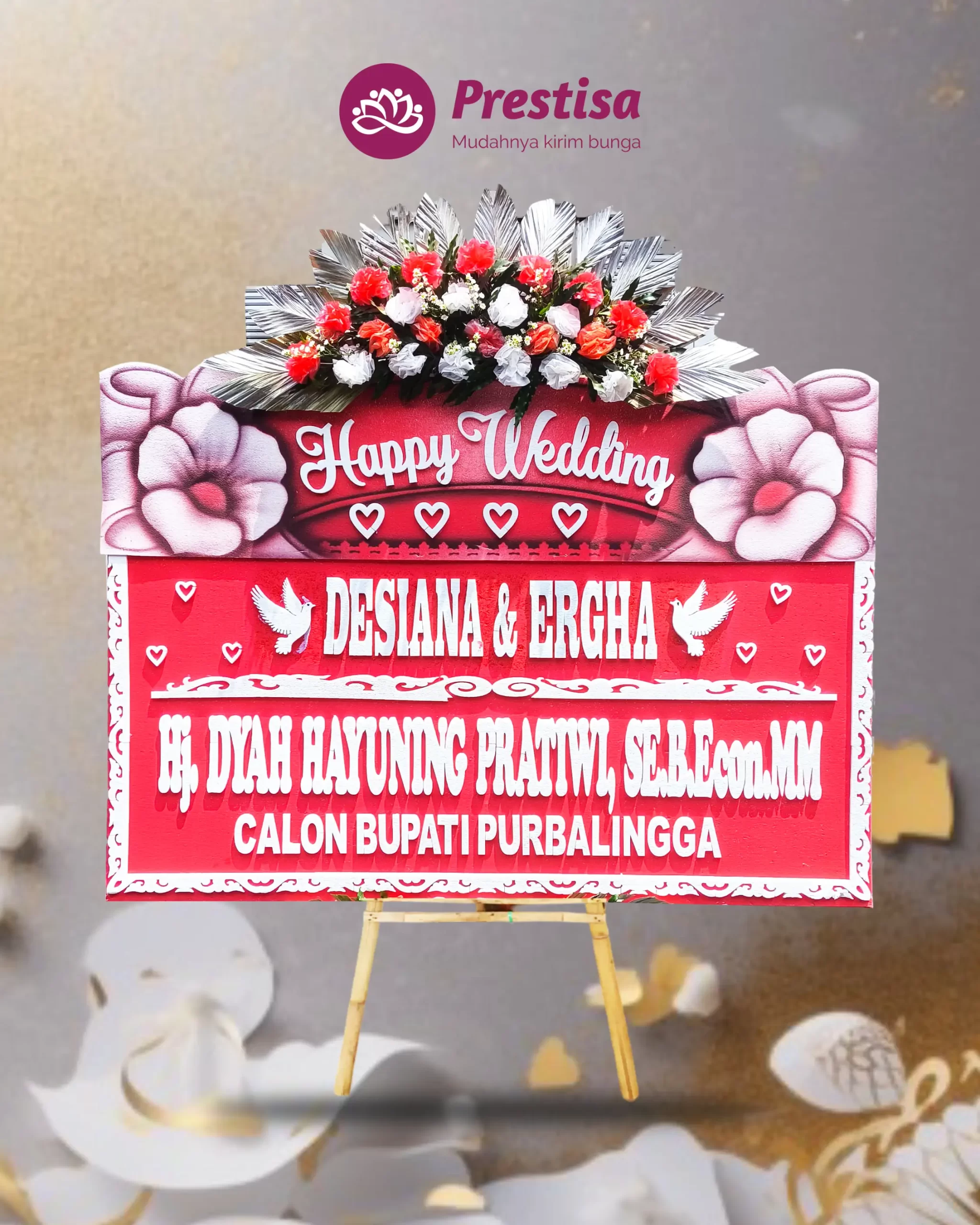 Karangan Bunga Papan – Wedding – Cilacap – 2