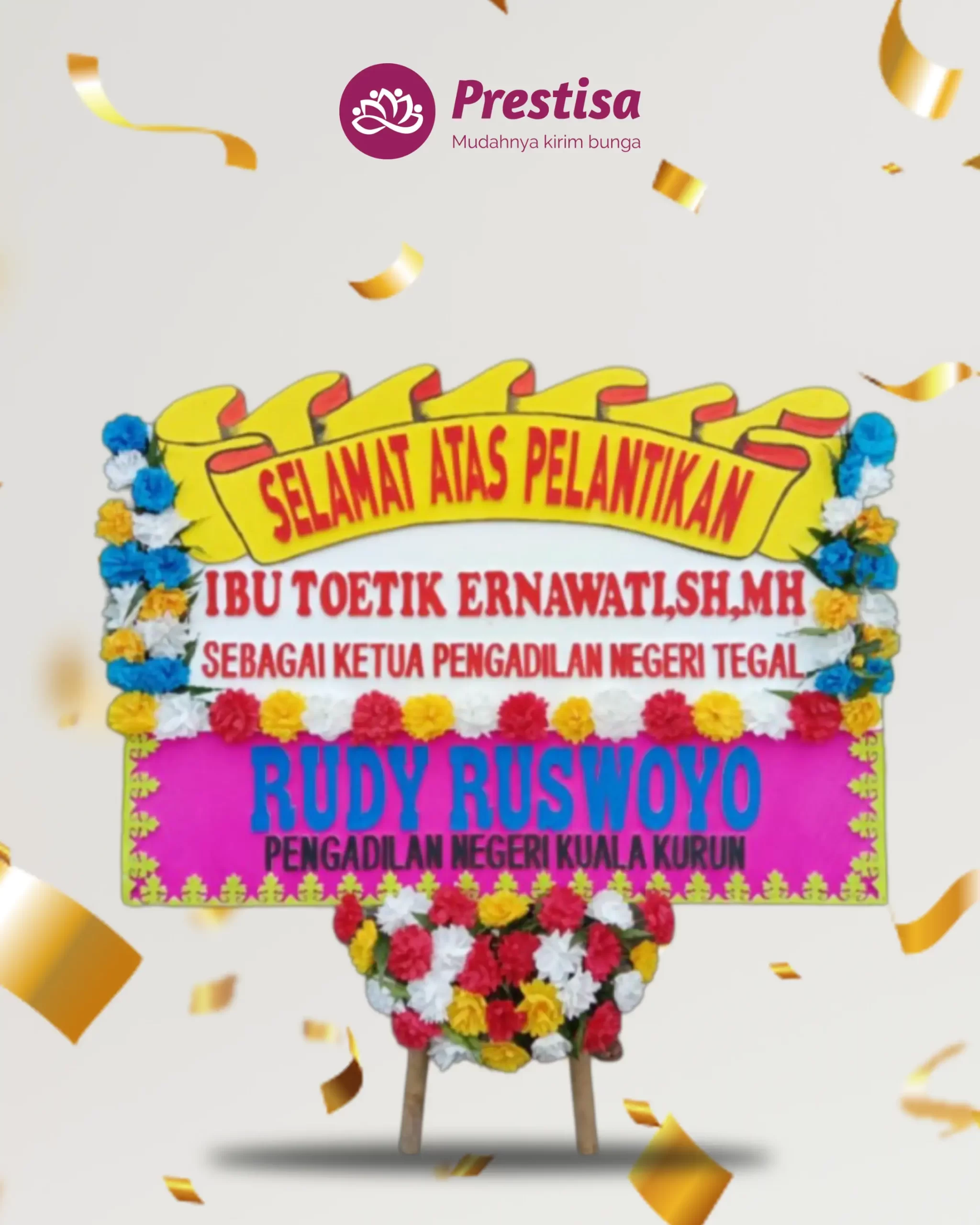 Karangan Bunga Papan – Congratulation– Tegal – 3