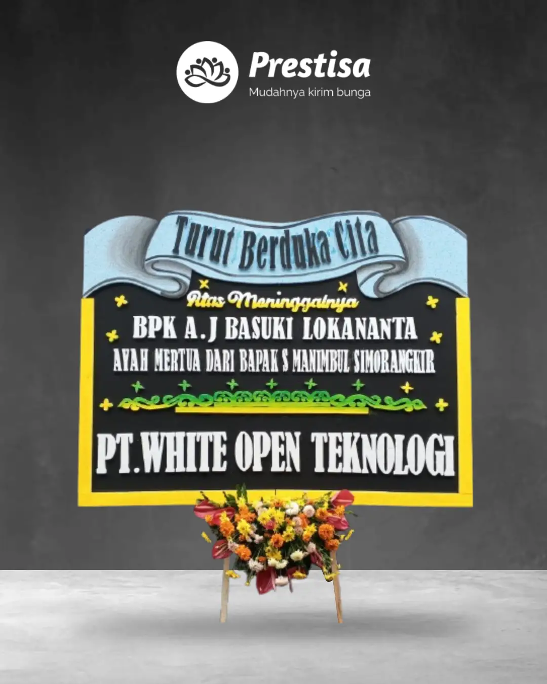 Karangan Bunga Papan – Duka Cita– Batu – 2