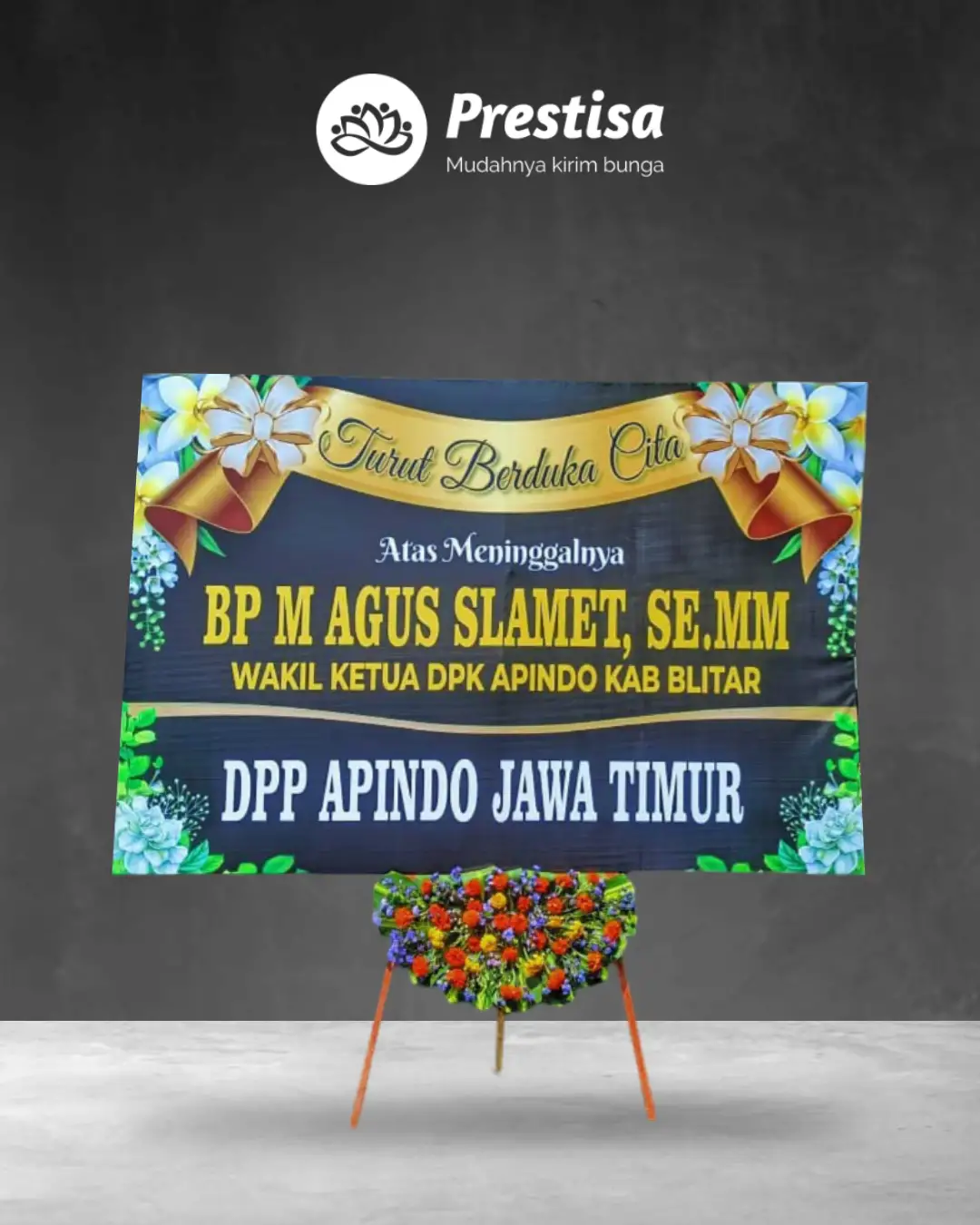 Karangan Bunga Papan – Duka Cita– Blitar – 2