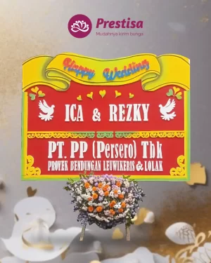 Karangan Bunga Papan – Wedding– Batu – 2