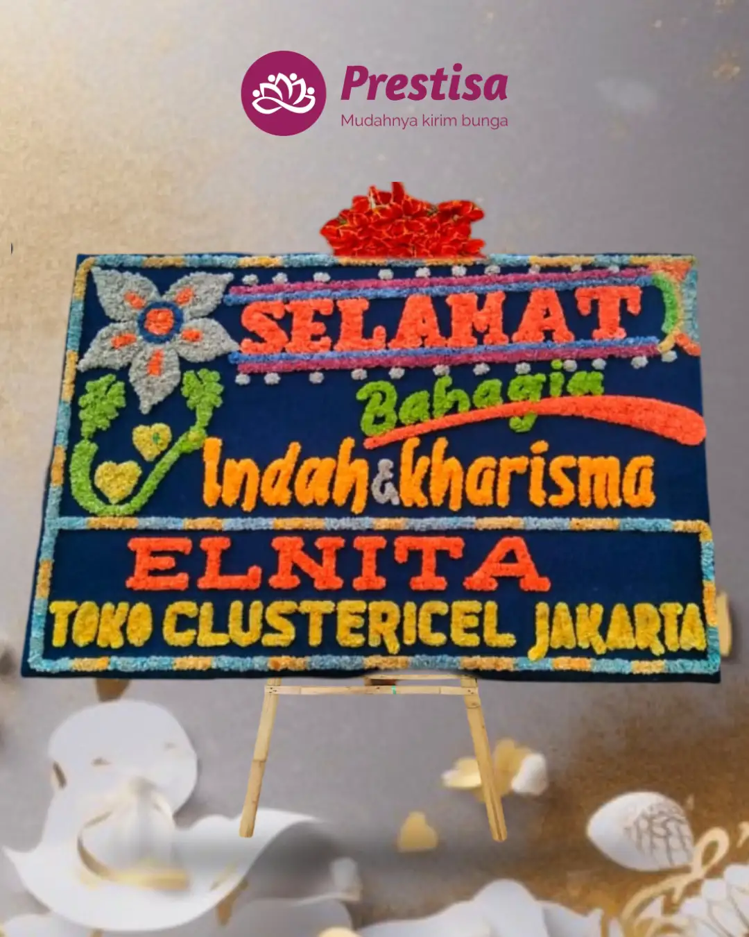 Karangan Bunga Papan – Wedding– Bengkulu– 8