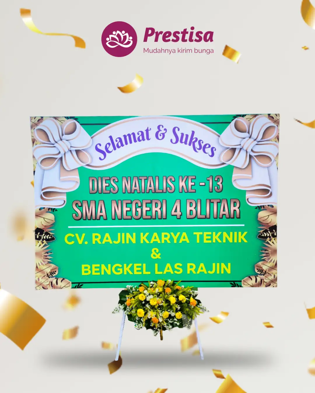 Karangan Bunga Papan – Congratulation– Blitar – 2