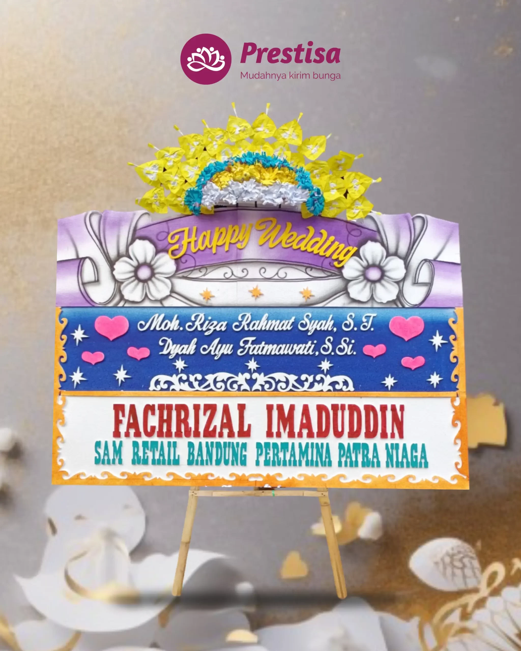 Karangan Bunga Papan – Wedding– Pekalongan – 3