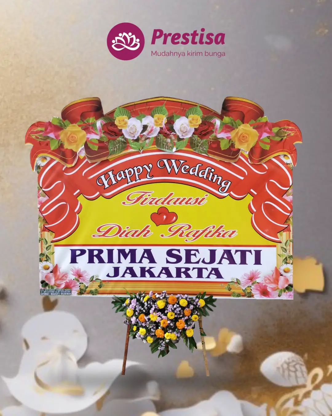 Karangan Bunga Papan – Wedding– Probolinggo – 2