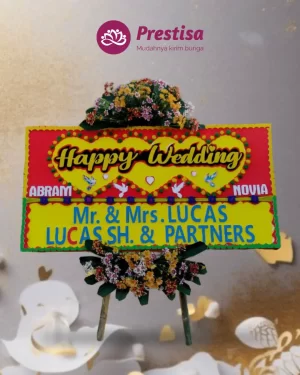 Karangan Bunga Papan – Wedding– Pangkal Pinang– 2