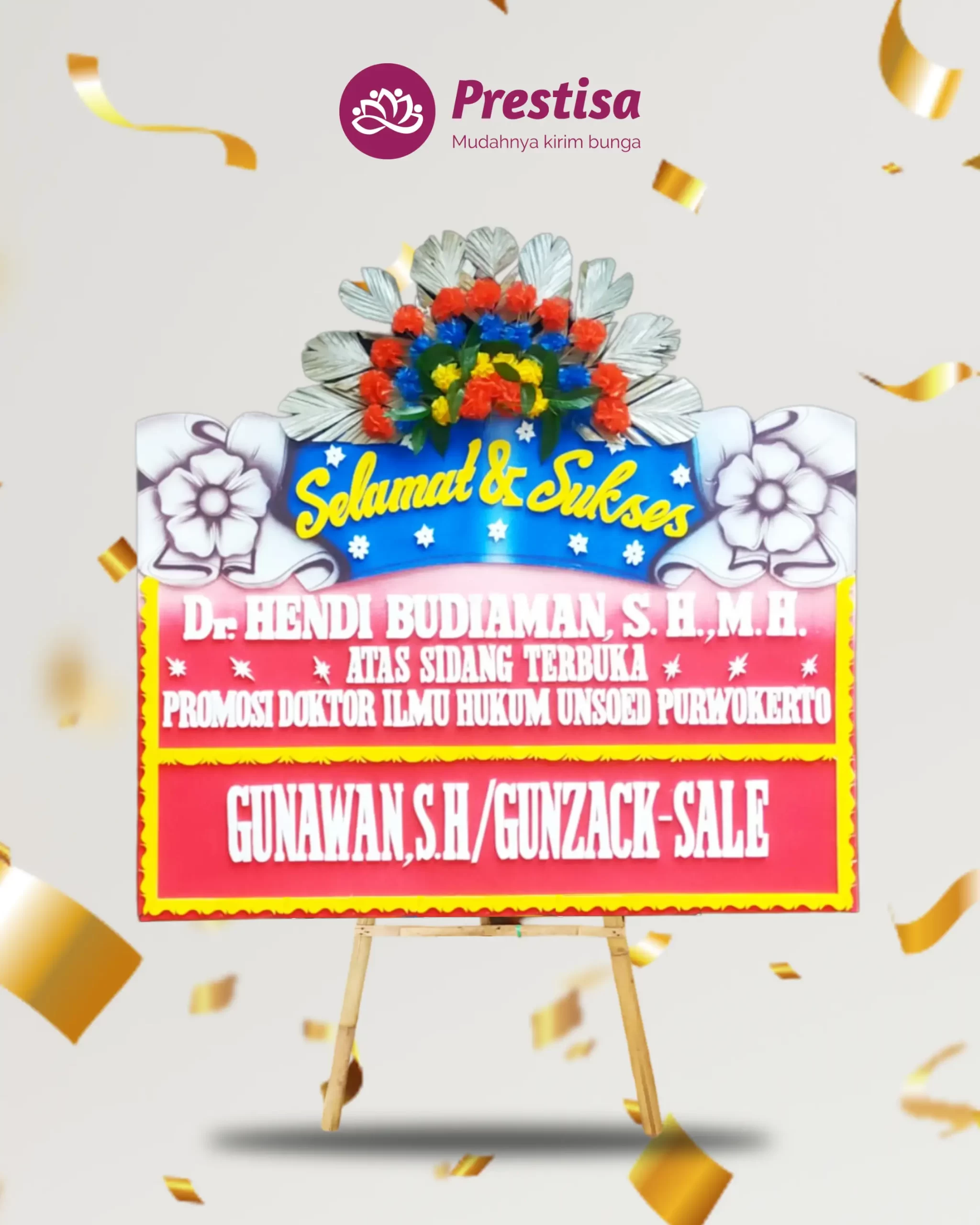 Karangan Bunga Papan – Congratulation – Cilacap – 3