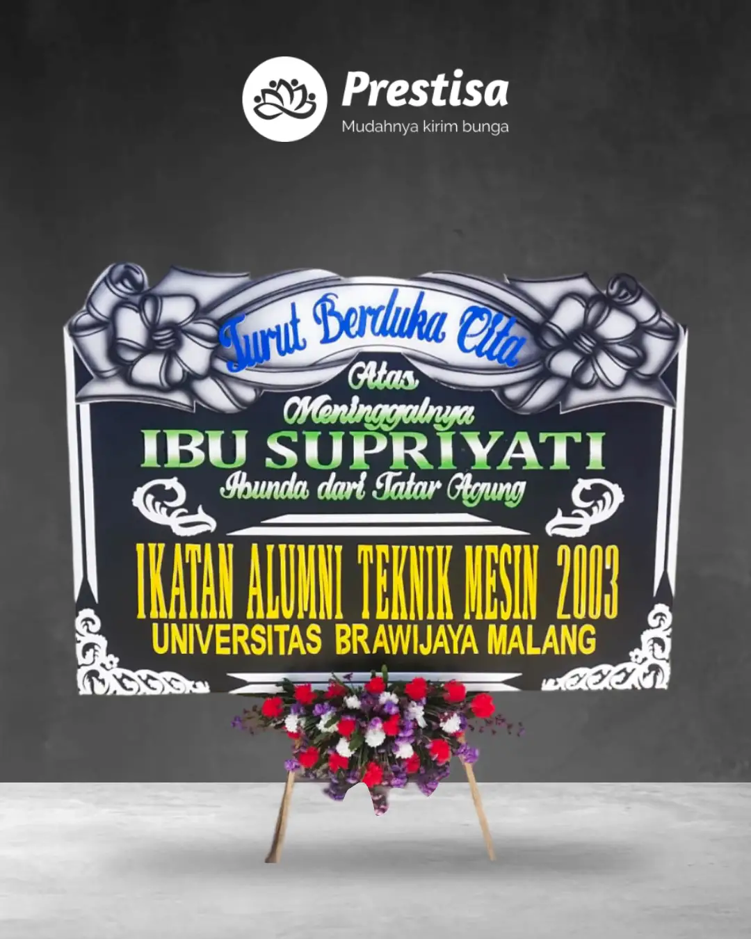 Karangan Bunga Papan – Duka Cita– Kediri – 2