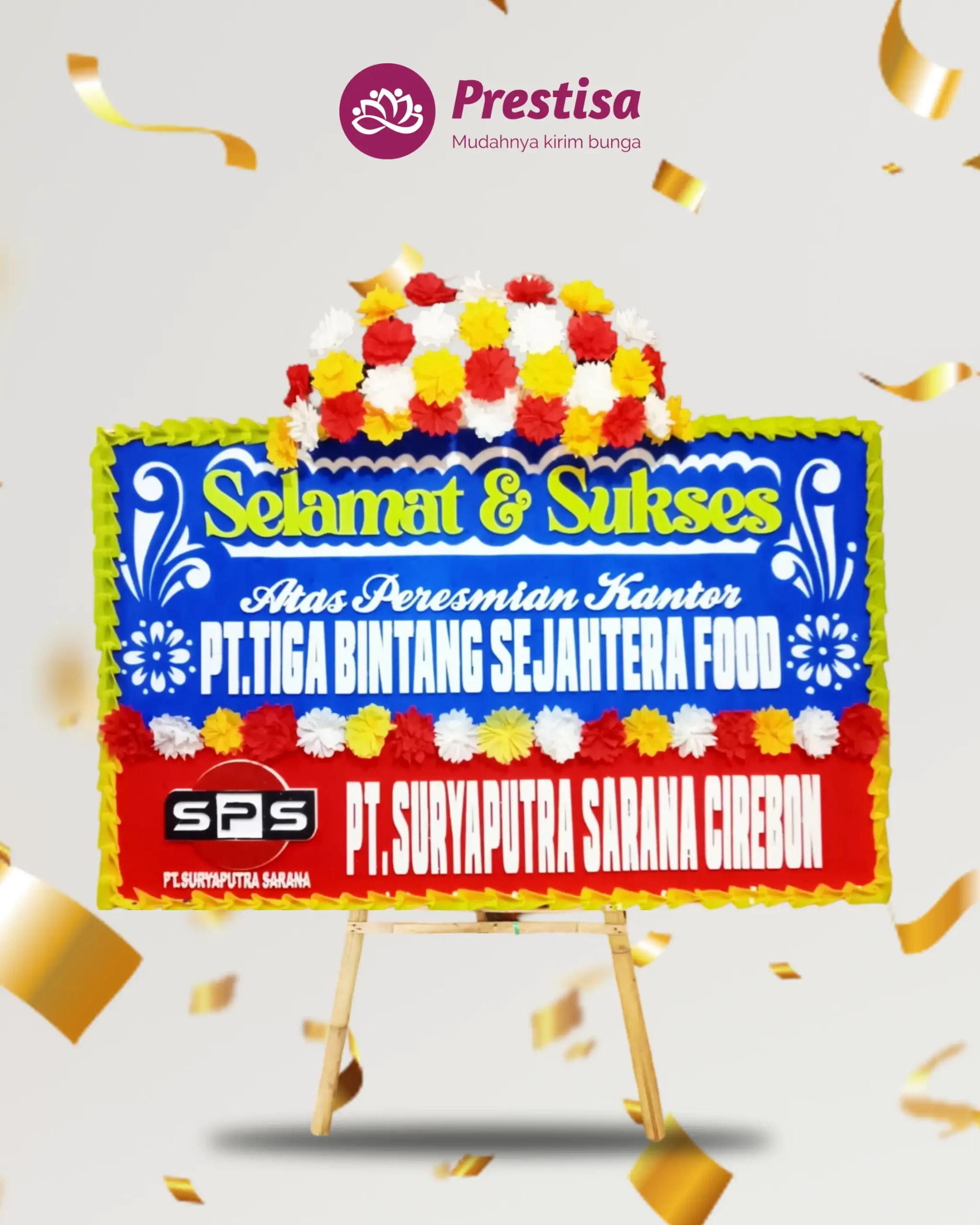 Karangan Bunga Papan – Congratulation– Tegal – 1