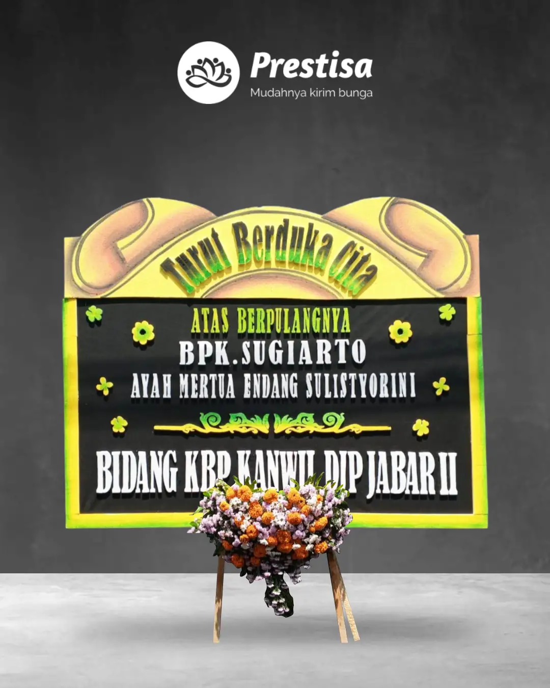 Karangan Bunga Papan – Duka Cita– Malang– 3