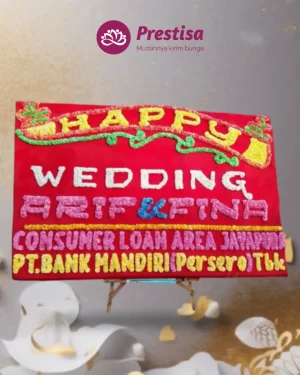 Karangan Bunga Papan – Wedding– Bandar Lampung– 1