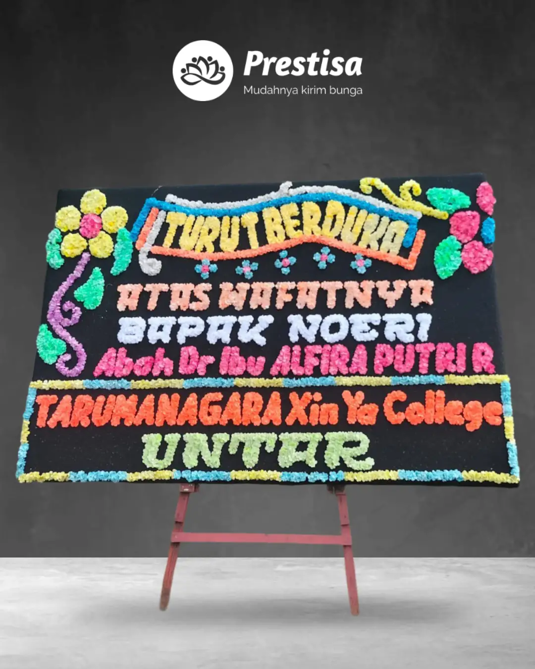 Karangan Bunga Papan – Duka Cita– Bengkulu– 3