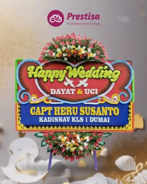 Karangan Bunga Papan – Wedding– Padang– 7