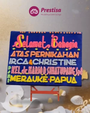 Karangan Bunga Papan – Wedding– Bengkulu– 3