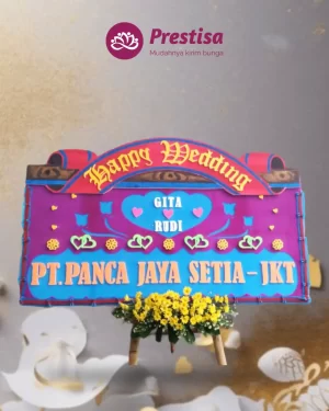 Karangan Bunga Papan – Wedding– Pangkal Pinang– 9