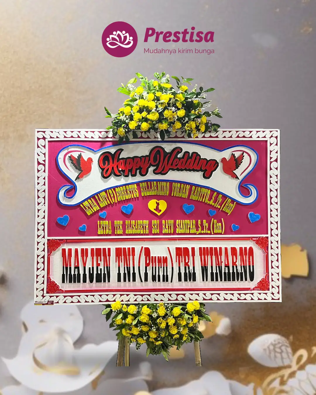 Karangan Bunga Papan – Wedding– Salatiga – 4