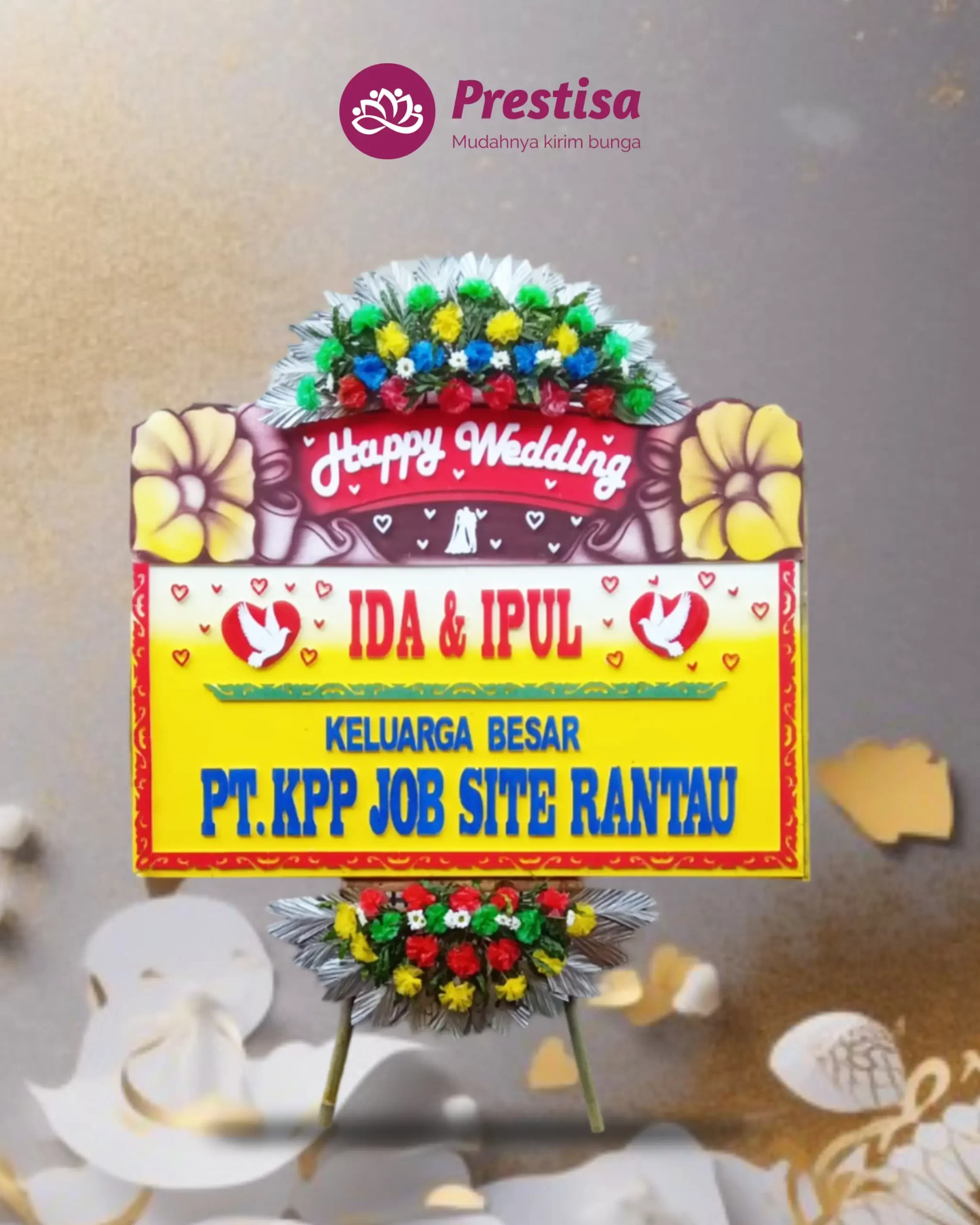 Karangan Bunga Papan – Wedding – Cilacap – 4