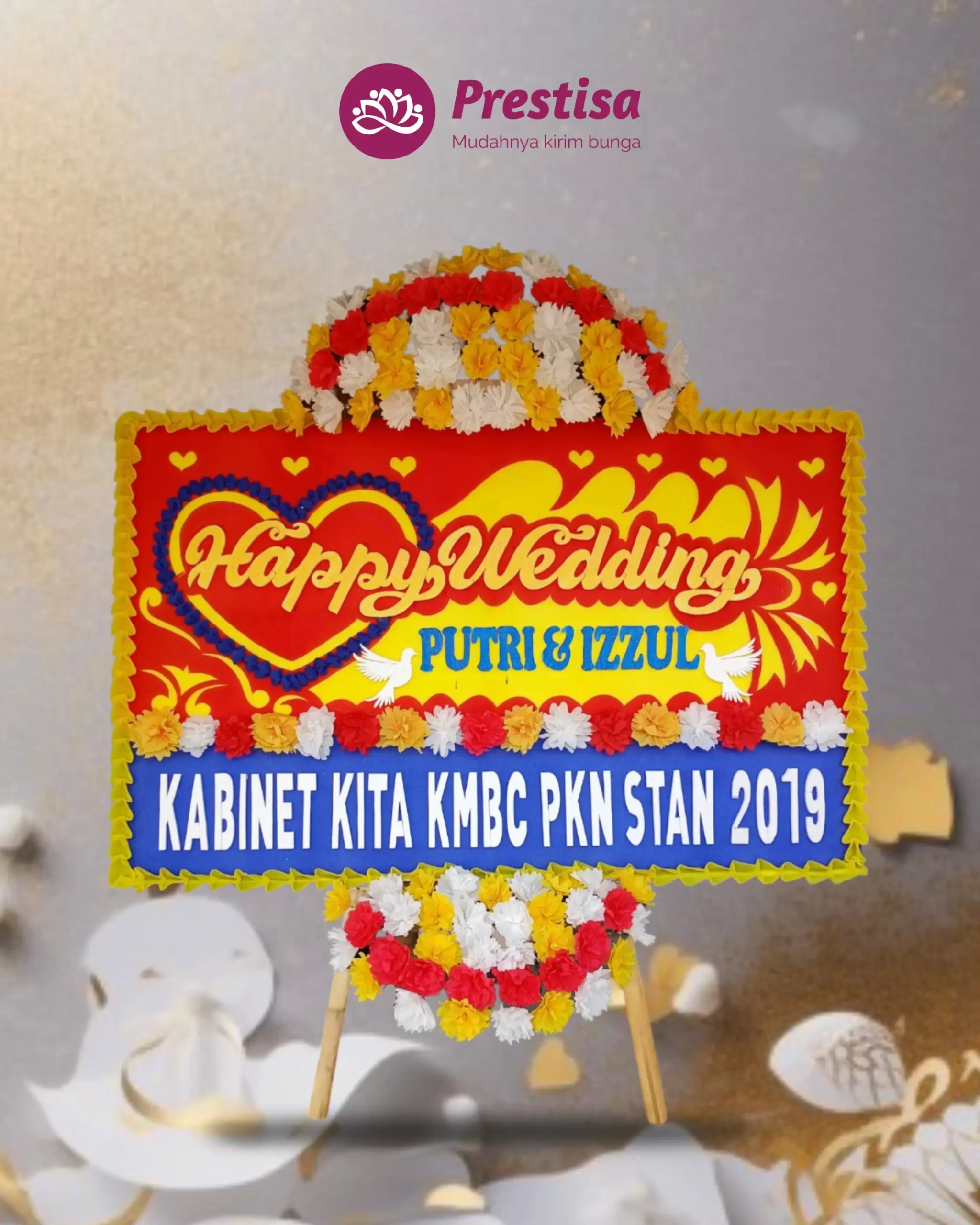 Karangan Bunga Papan – Wedding– Tegal – 4