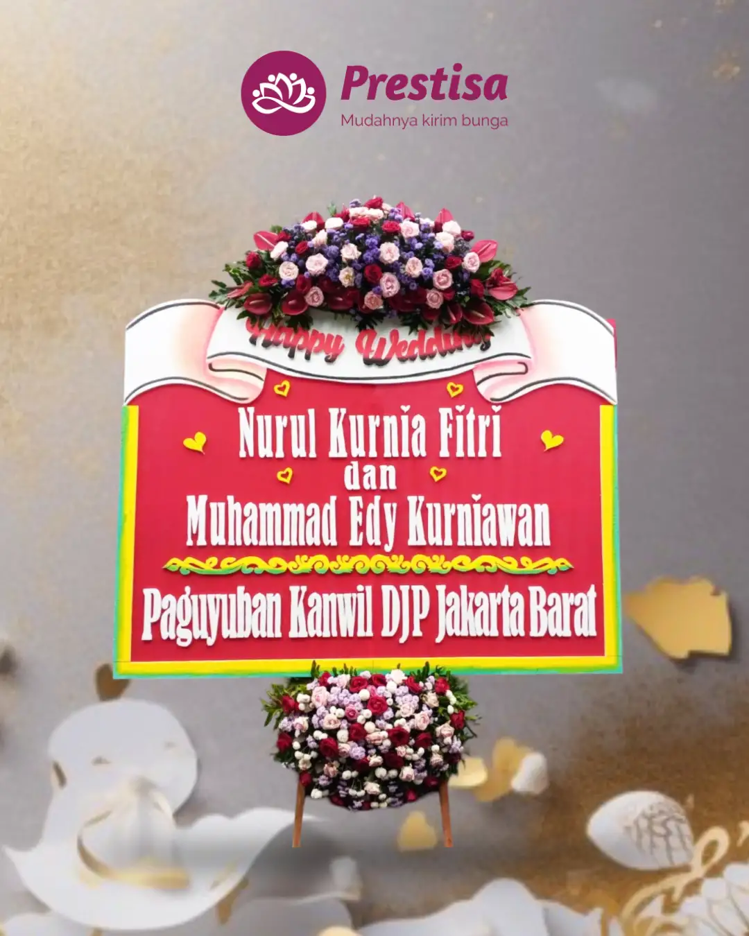 Karangan Bunga Papan – Wedding– Malang – 6