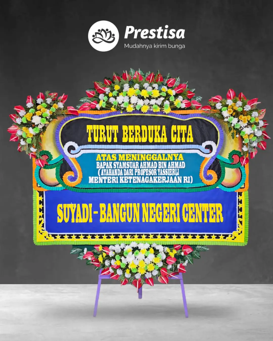 Karangan Bunga Papan – Duka Cita– Bukittinggi– 4