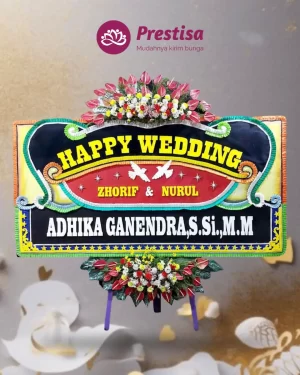 Karangan Bunga Papan – Wedding– Padang– 6