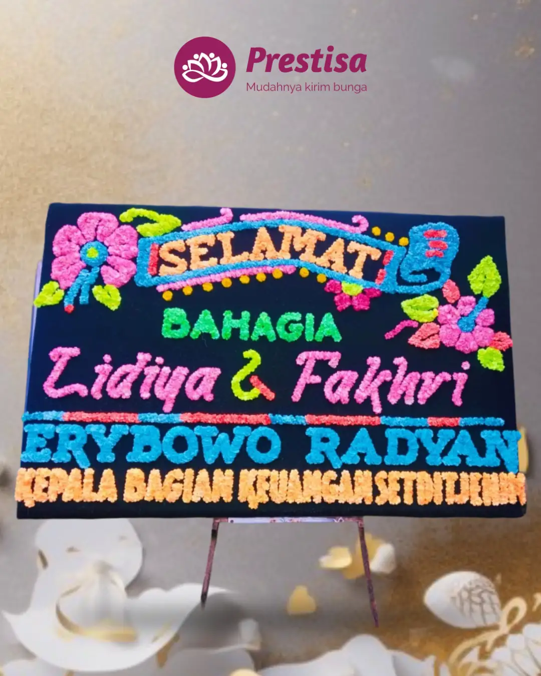Karangan Bunga Papan – Wedding– Bengkulu– 2