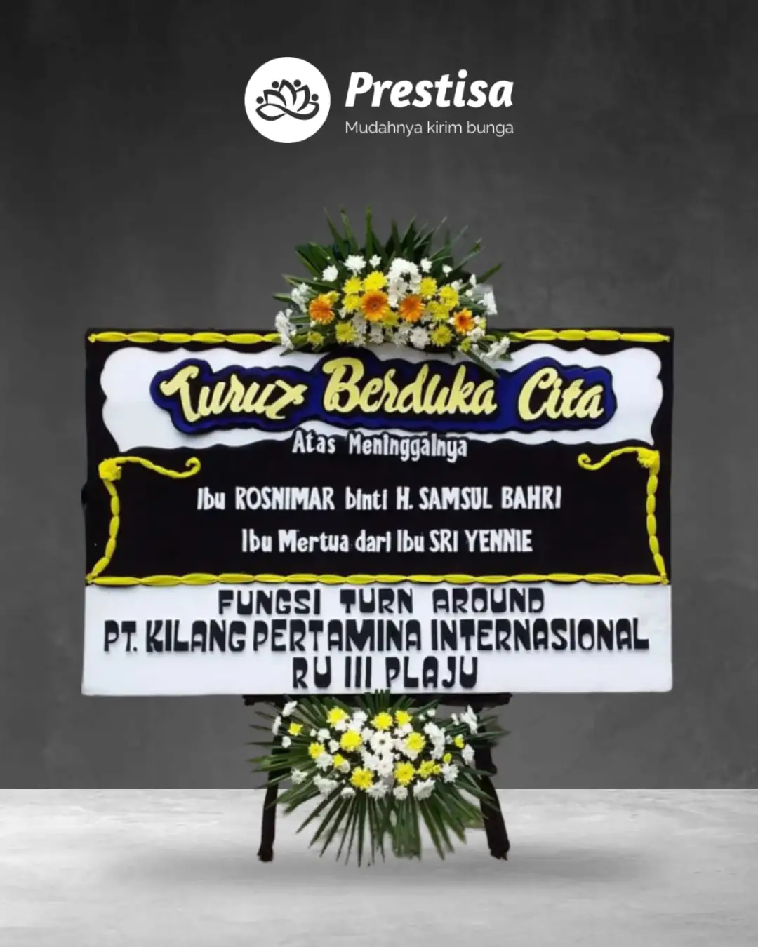 Karangan Bunga Papan – Duka Cita– Pekanbaru– 12