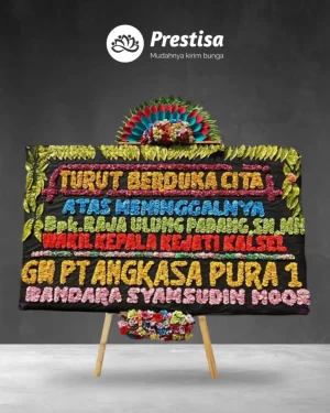 Karangan Bunga Papan – Duka Cita– Medan– 8