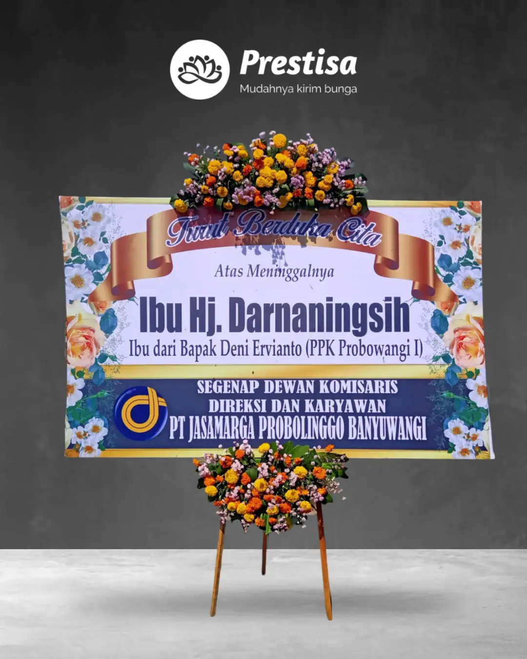 Karangan Bunga Papan – Duka Cita– Pasuruan – 4