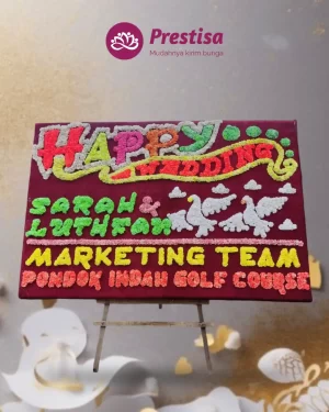 Karangan Bunga Papan – Wedding– Pekanbaru– 6