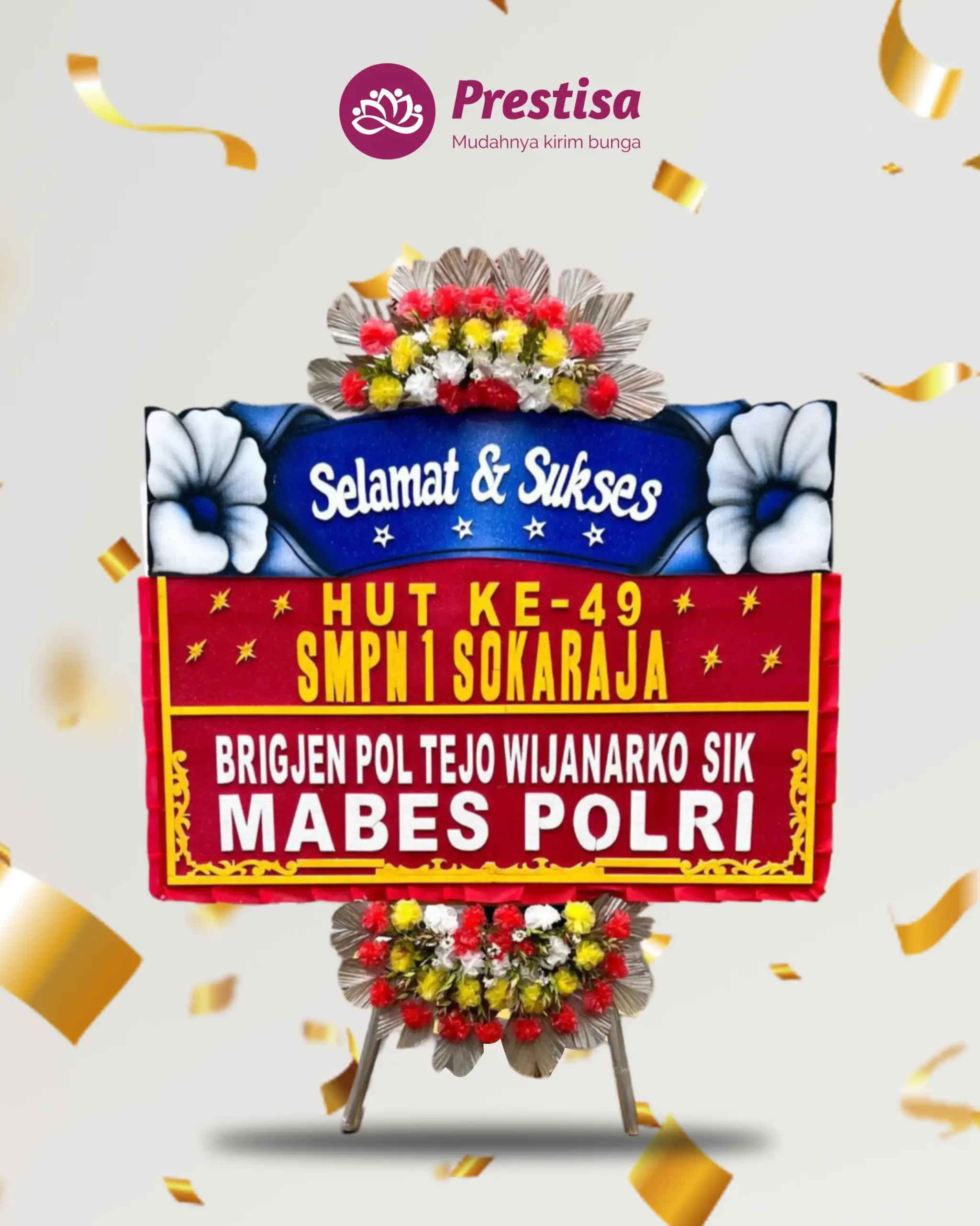 Karangan Bunga Papan – Congratulation – Cilacap – 5