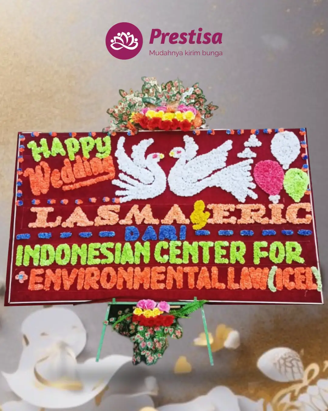 Karangan Bunga Papan – Wedding– Bandar Lampung– 9