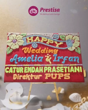 Karangan Bunga Papan – Wedding– Bengkulu– 1
