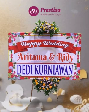 Karangan Bunga Papan – Wedding– Probolinggo – 6