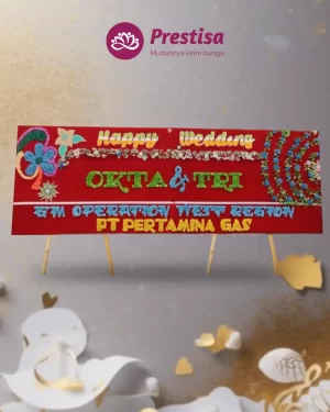 Karangan Bunga Papan – Wedding– Pekanbaru– 1