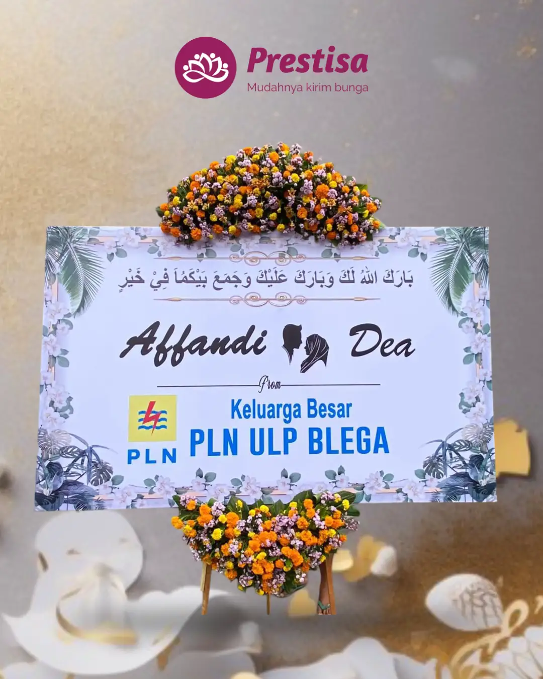 Karangan Bunga Papan – Wedding– Pasuruan – 6