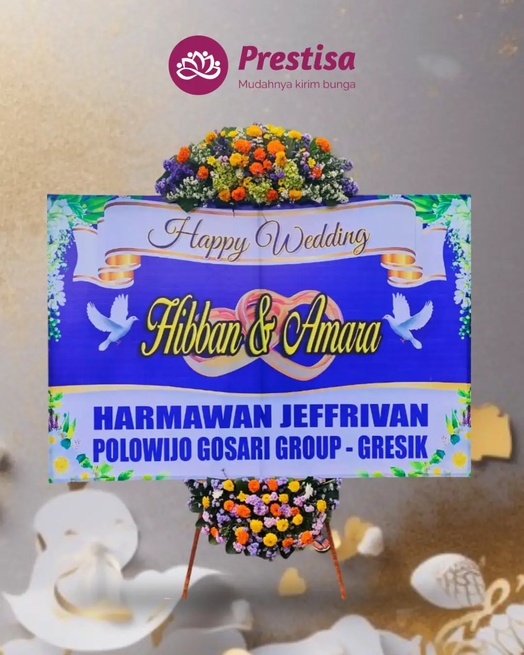 Karangan Bunga Papan – Wedding– Madiun – 6