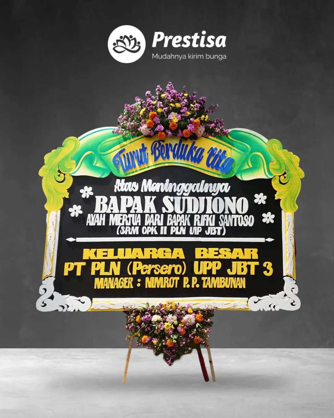 Karangan Bunga Papan – Duka Cita– Kediri – 5