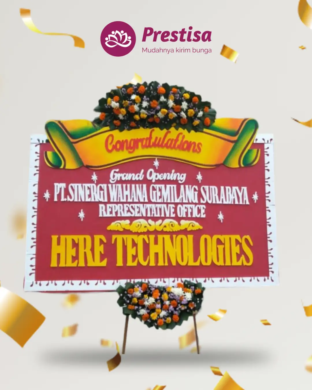 Karangan Bunga Papan – Congratulation– Mojokerto – 4