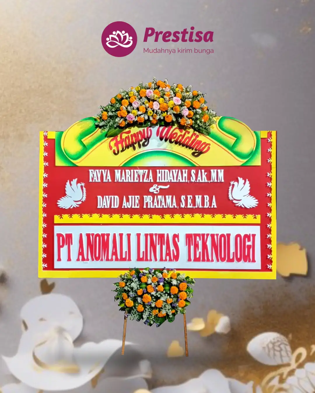 Karangan Bunga Papan – Wedding– Malang – 4