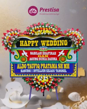 Karangan Bunga Papan – Wedding– Padang– 2