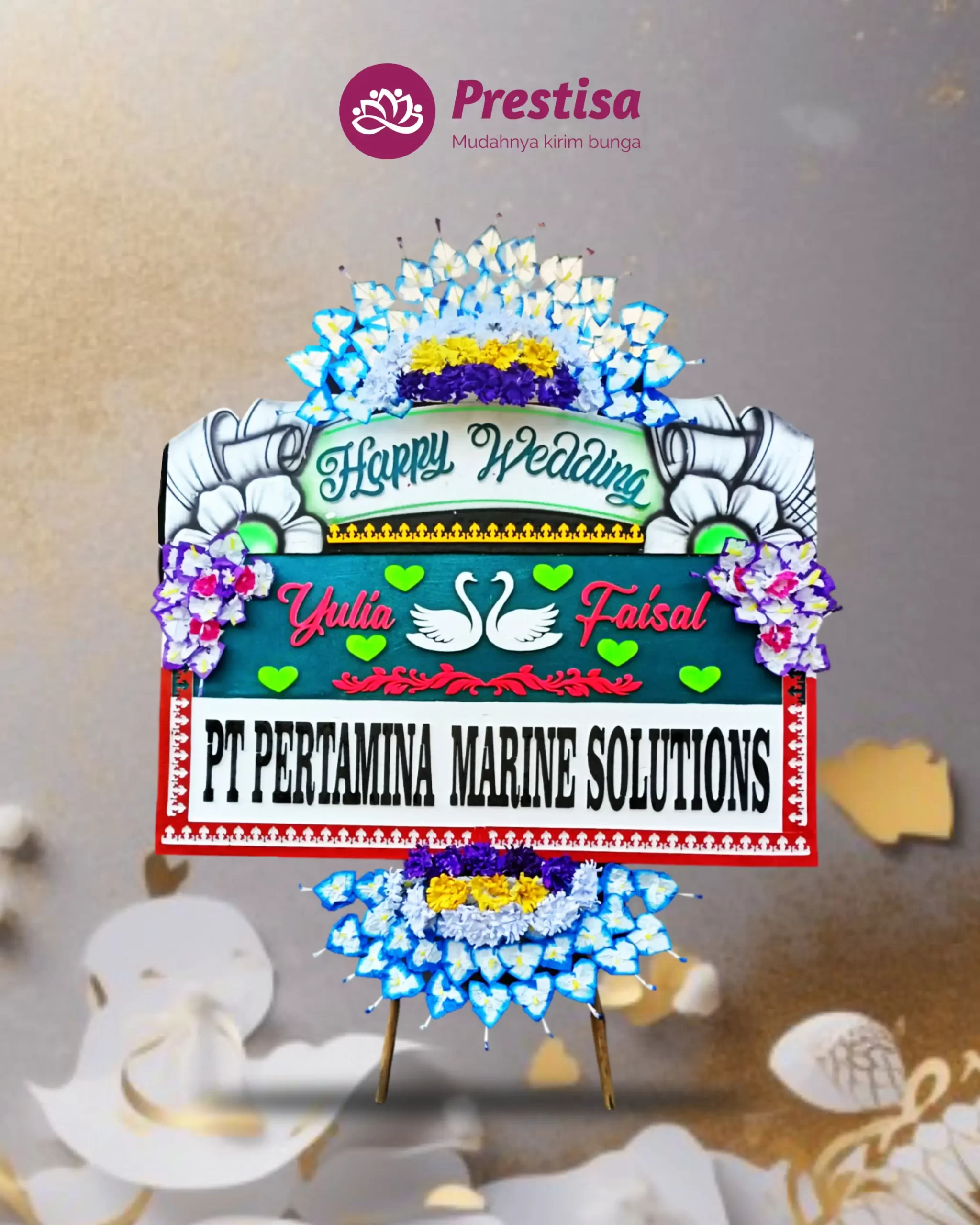 Karangan Bunga Papan – Wedding– Pekalongan – 4