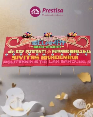 Karangan Bunga Papan – Wedding– Medan– 5