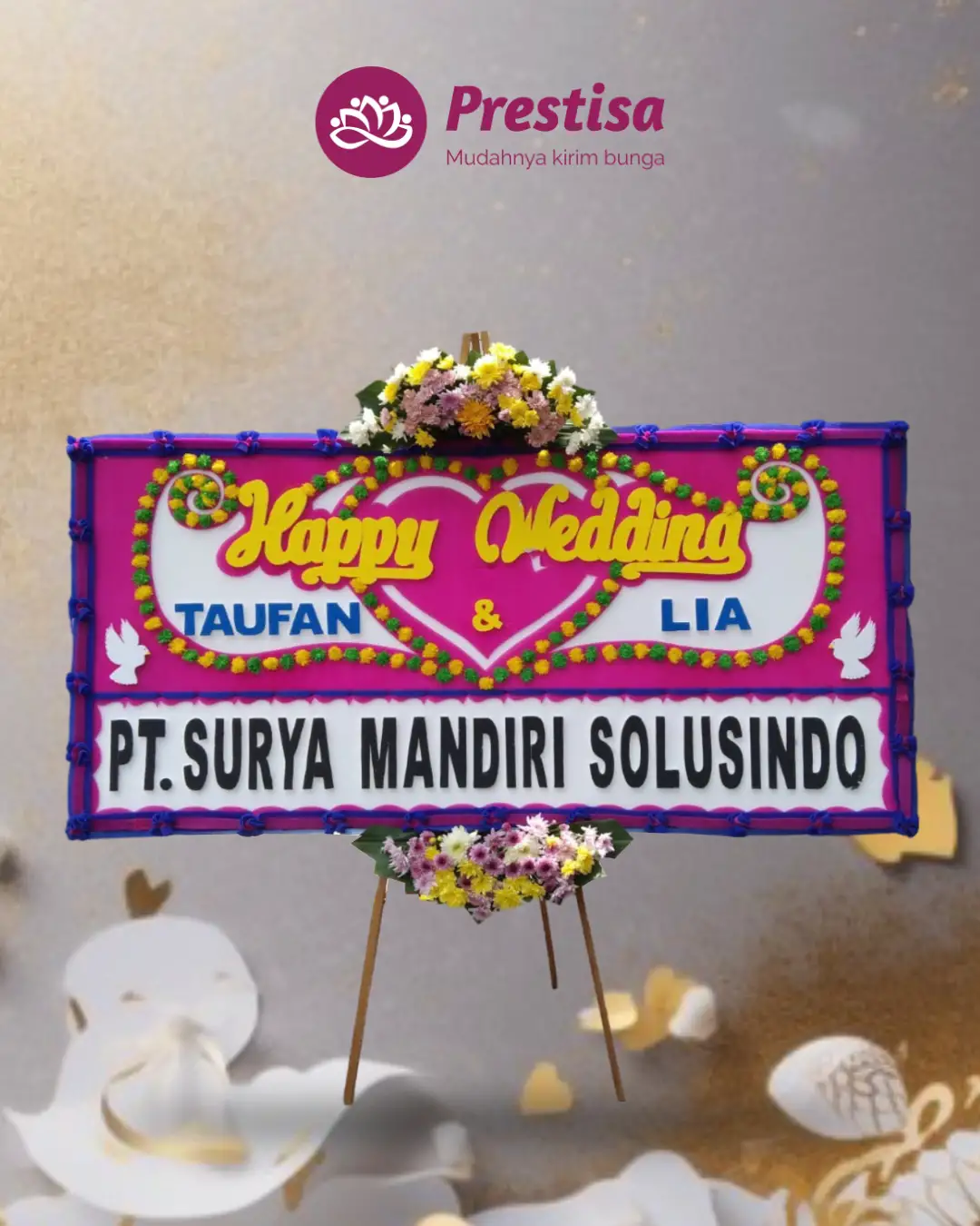 Karangan Bunga Papan – Wedding– Pangkal Pinang– 6